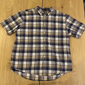 Surf Pendleton Seaside button down Shirt Mens XL Navy Plaid